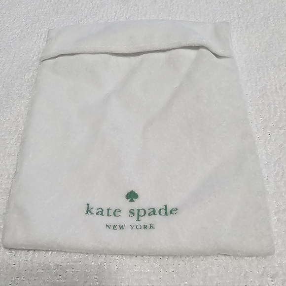 KATE SPADE "Take a Bow" Black and Gold -Tone Enamel Bow Ring 7.5 - Picture 9 of 9